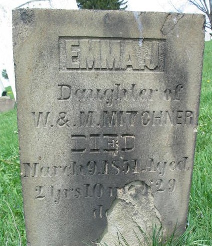 Emma J. Mitchner tombstone